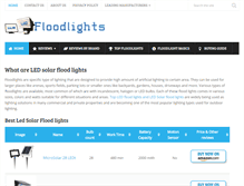 Tablet Screenshot of ledsolarfloodlights.com